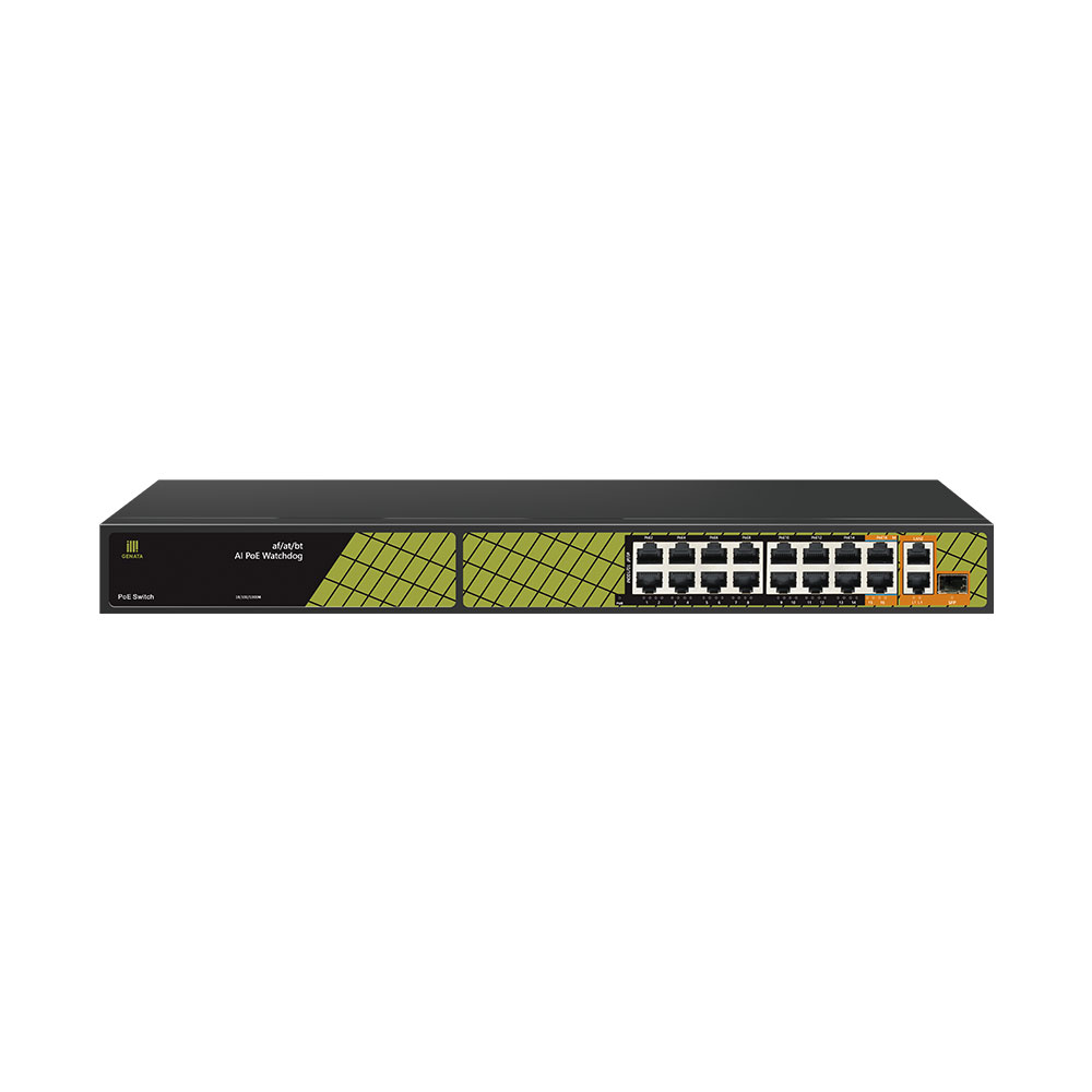 GENATA 16port 10/100 POE Switch