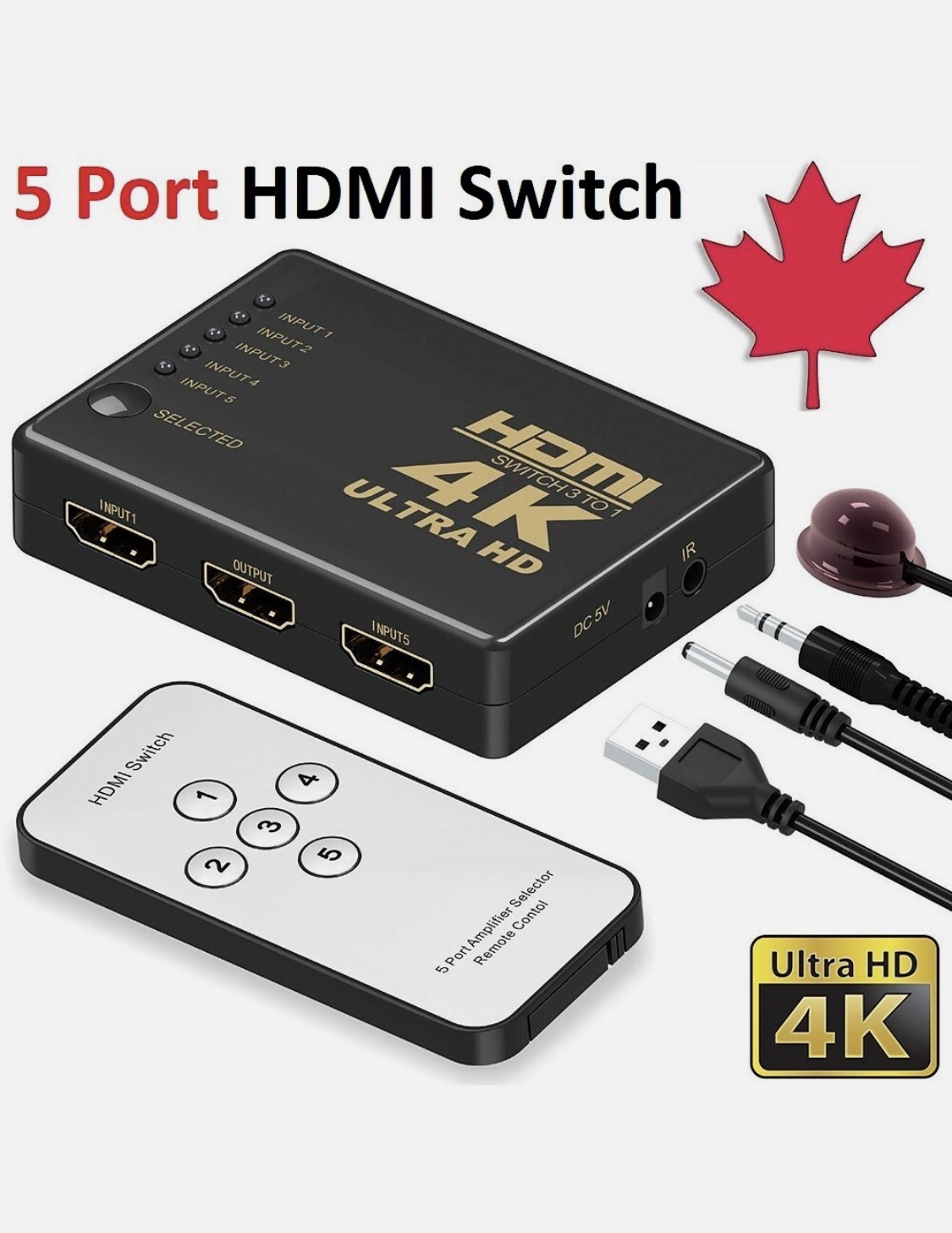 5 port HDMI switch