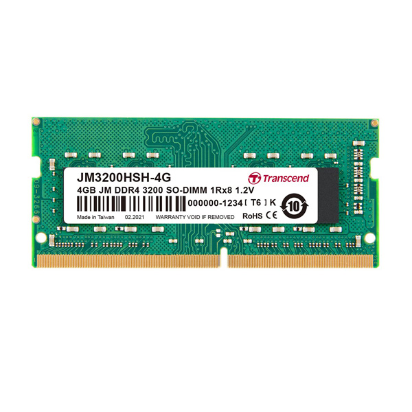 Transcend DDR4 4GB JetRam 3200MHz SODIMM Notebook Memory